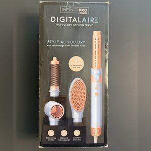 INFINITI PRO CONAIR Wet to Dry Styling Wand and Attachments NEW OPEN BOX